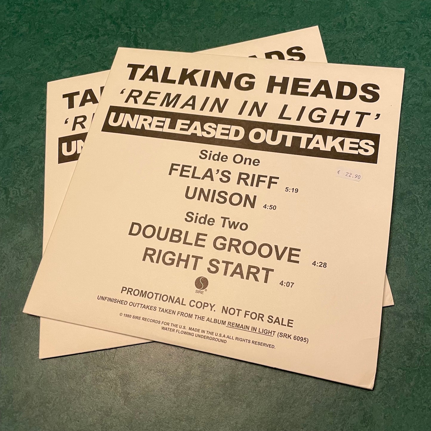 Talking Heads - Remain In Light (Unreleased Outtakes) | 12''