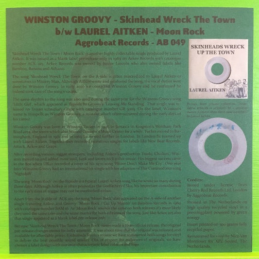 Winston Groovy / Laurel Aitken - Skinhead Wreck The Town / Moon Rock | 7''